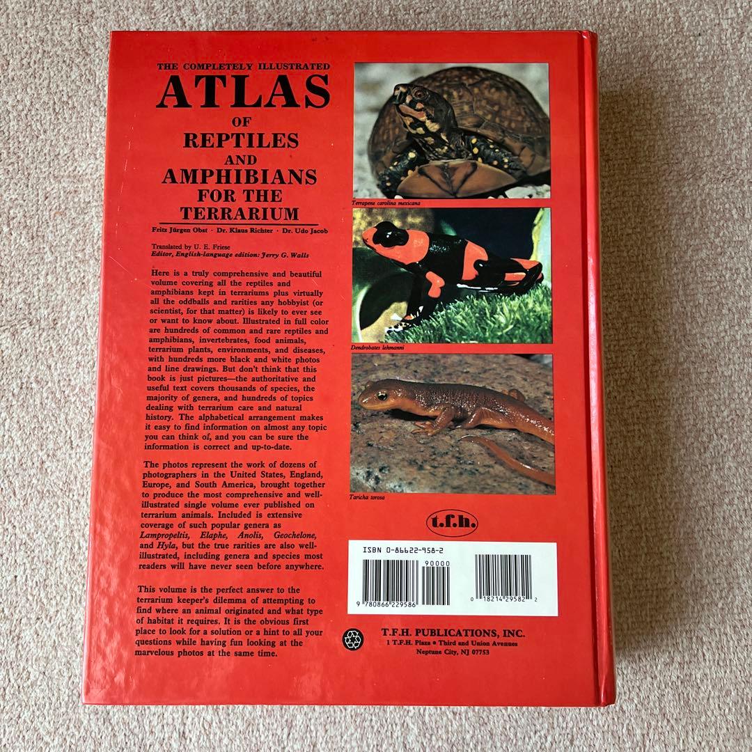 洋書　爬虫類・両生類　アトラス　大型本