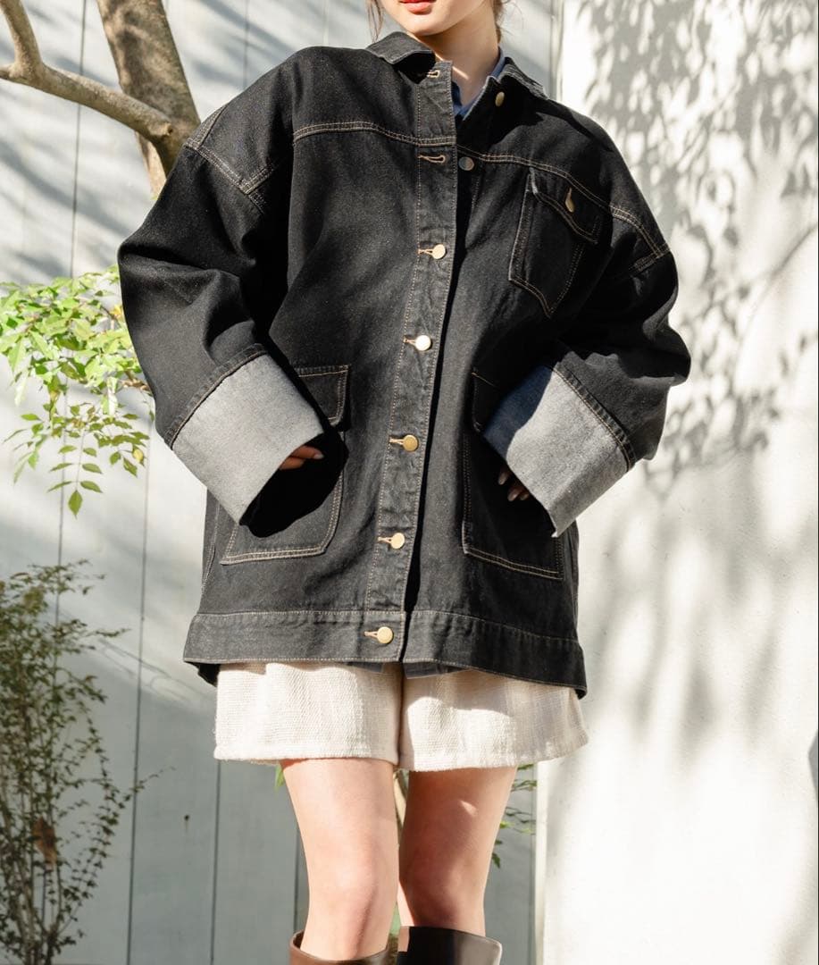 【完売商品】mideal デニムオーバージャケット