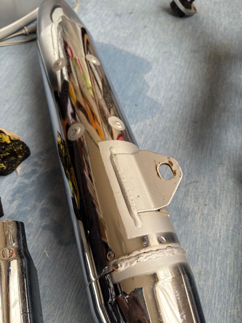 YAMAHA マフラーセット5KP8-1 5KP-2ドラッグスター純正マフラー