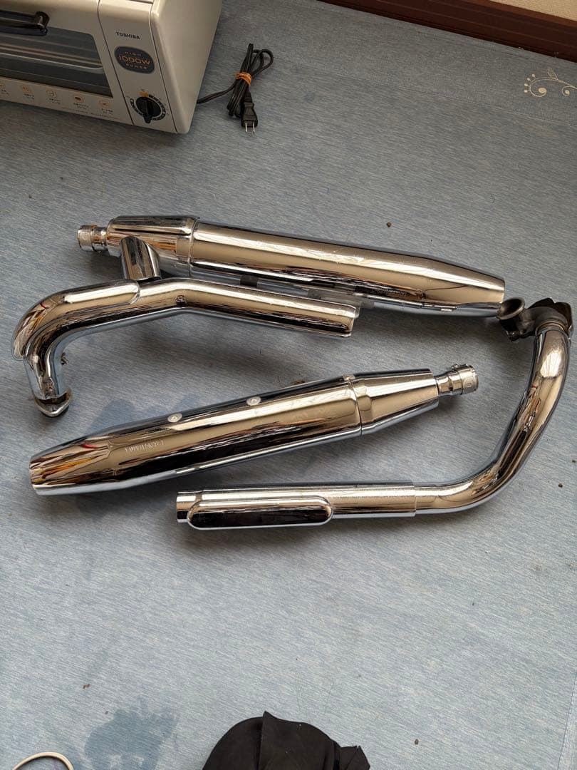 YAMAHA マフラーセット5KP8-1 5KP-2ドラッグスター純正マフラー