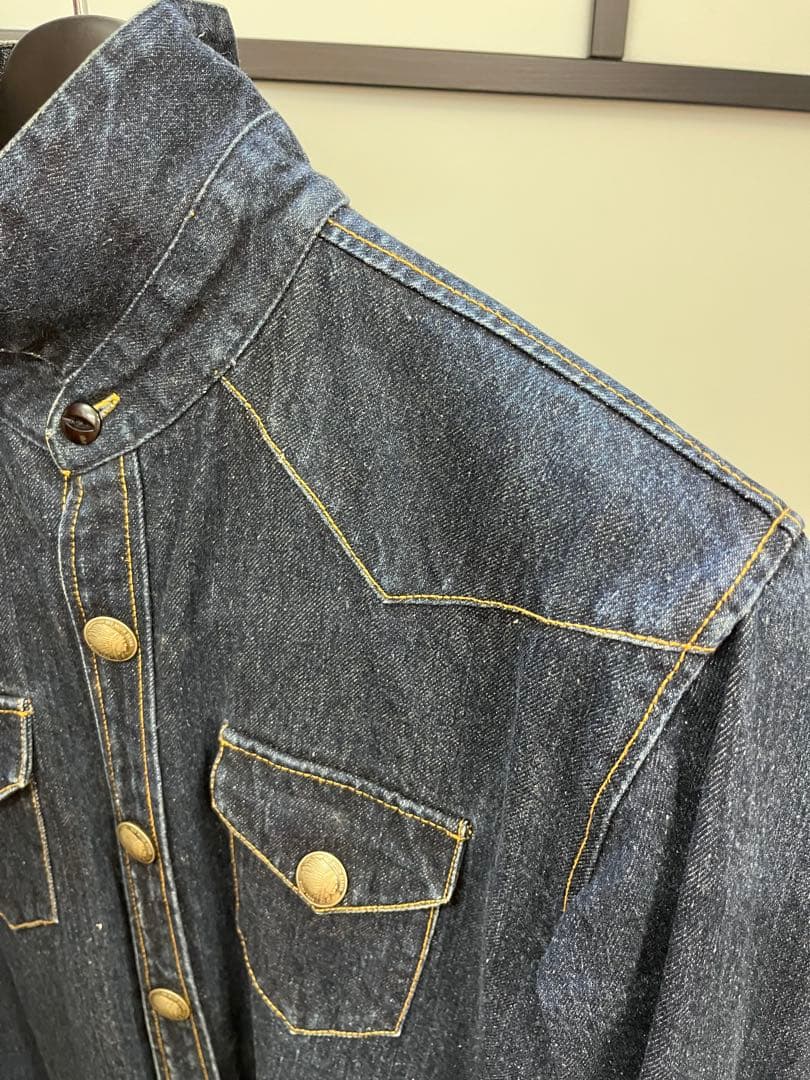 希少　REDMOON レッドムーン デニムシャツジャケット コンチョボタン