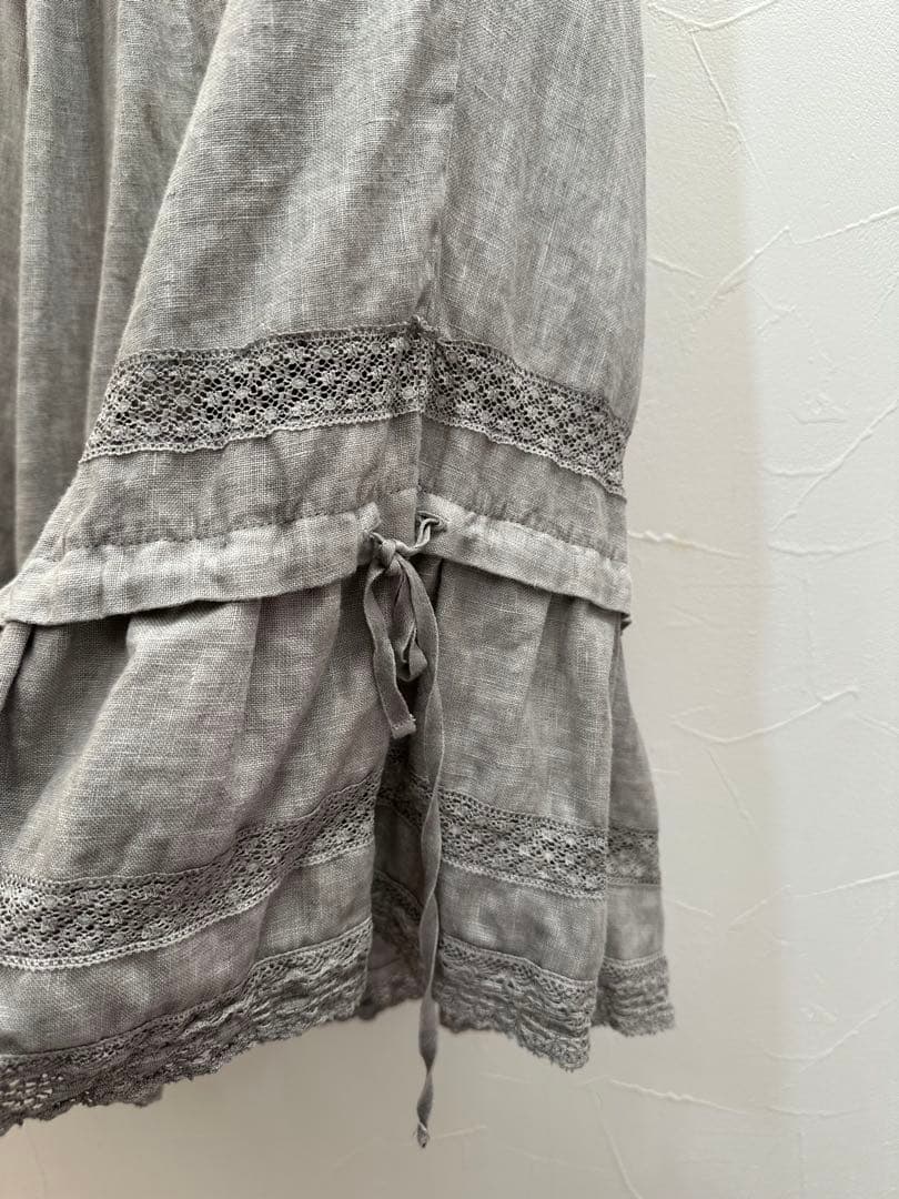 お値下げ★ネストローブ☆天然染め ドロワーズパンツ グレー used