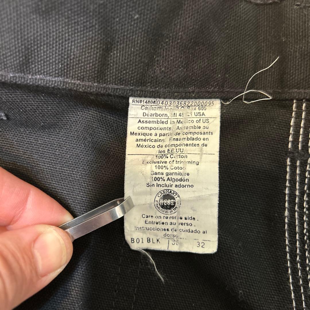Carharttダブルニー　カーハートペインターパンツ　 ブラック　USA