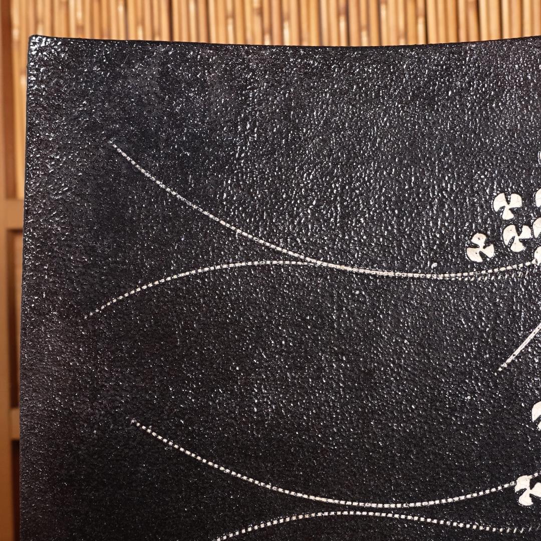 近藤豊（父:人間国宝 近藤悠三）晩年期の代名詞作 粉華俎皿 幅40cm 共箱