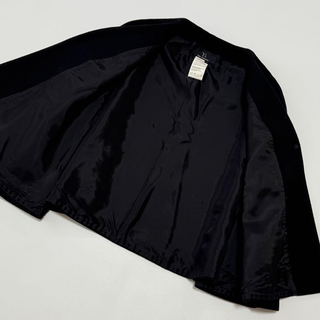 希少✨️ Y’s ヨウジヤマモト ウールポンチョ ケープ 黒 日本製 3
