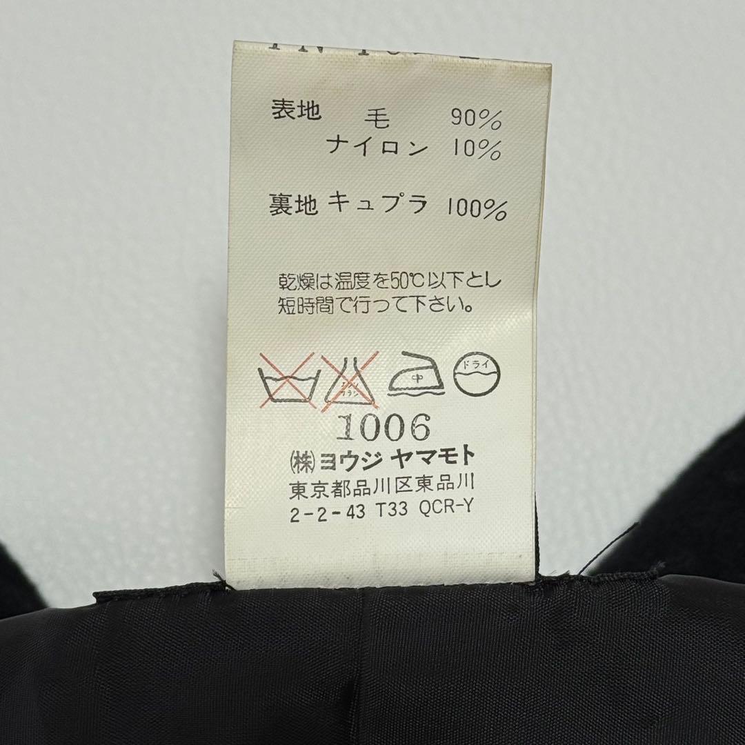 希少✨️ Y’s ヨウジヤマモト ウールポンチョ ケープ 黒 日本製 3