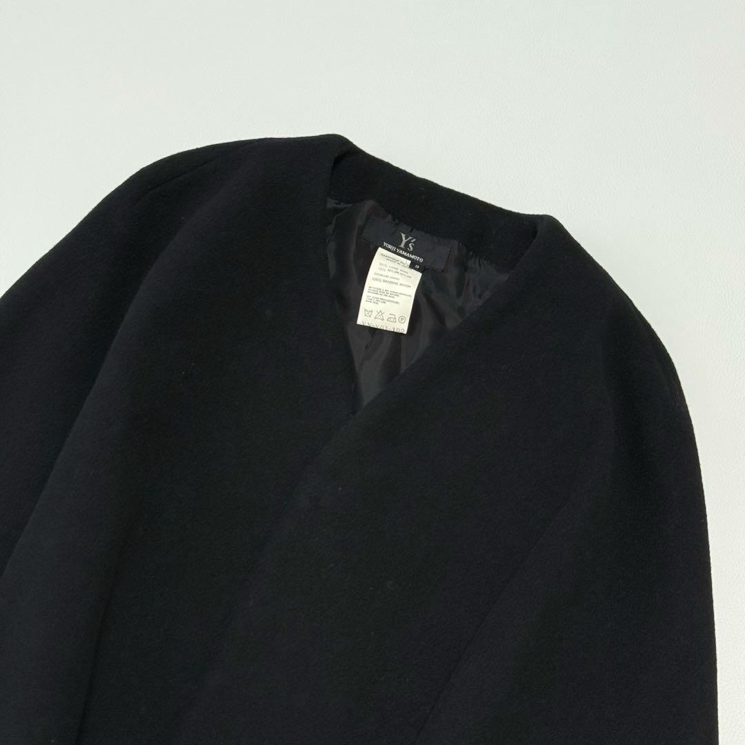 希少✨️ Y’s ヨウジヤマモト ウールポンチョ ケープ 黒 日本製 3