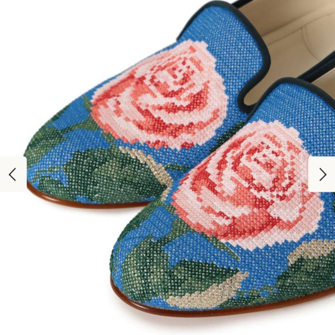 BEAMS ビームス ルルメリー 刺繍　オペラシューズ