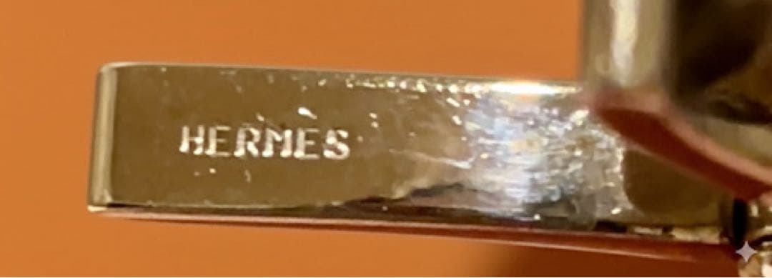 HERMES Hロゴ フィルー グローブホルダー 手袋フォルダー シルバー