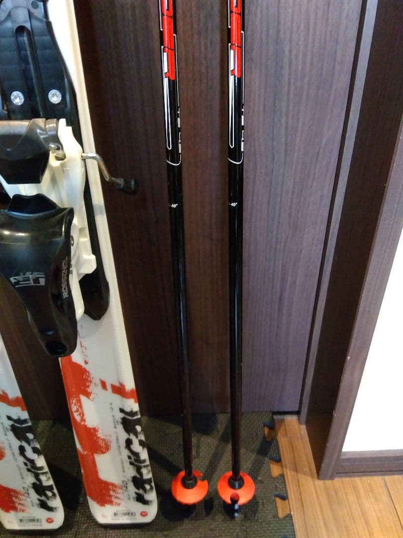 ROSSIGNOLスキー板 140cm LEKIポール 100cm 2点セット