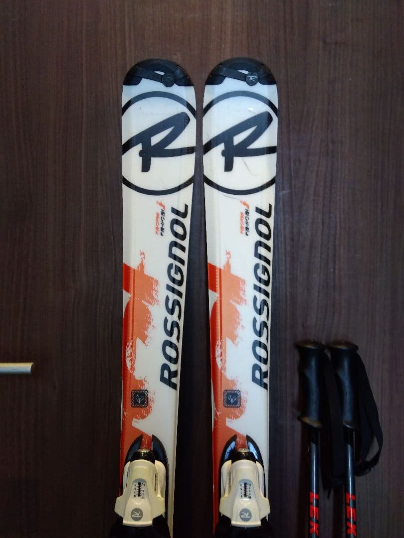 ROSSIGNOLスキー板 140cm LEKIポール 100cm 2点セット