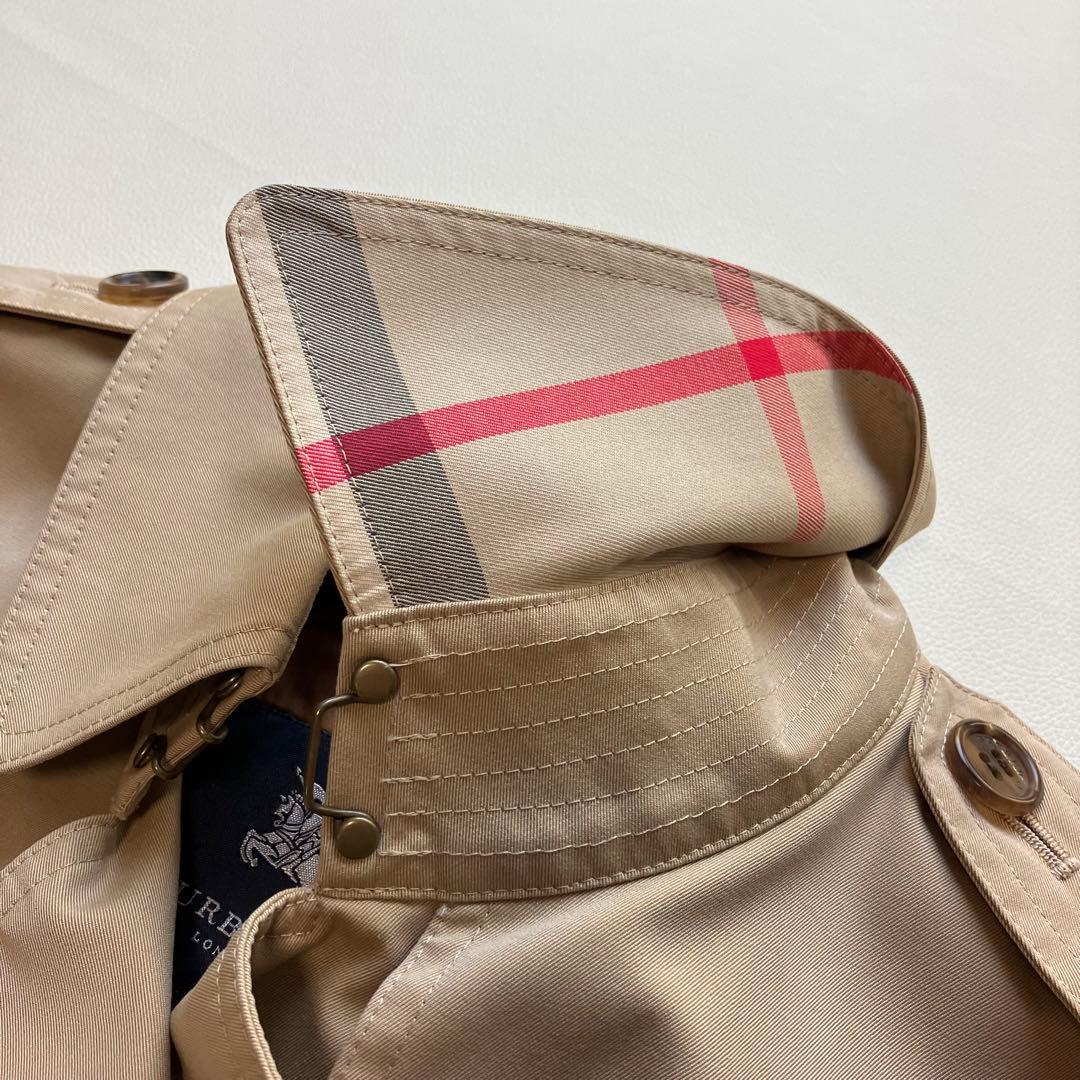 美品 バーバリーロンドン ハニーベージュ トレンチコート 38 丈100