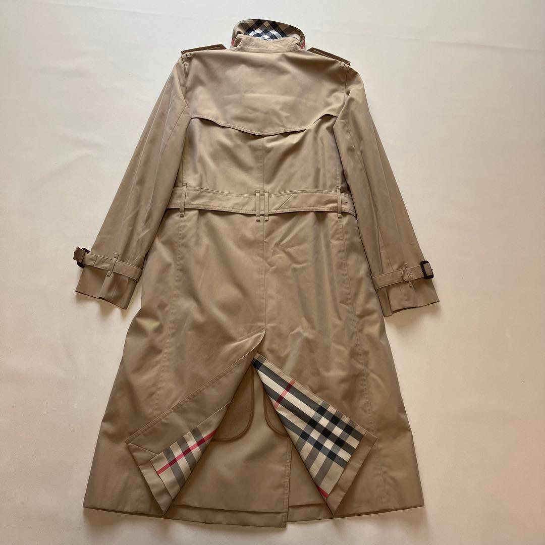 美品 バーバリーロンドン ハニーベージュ トレンチコート 38 丈100