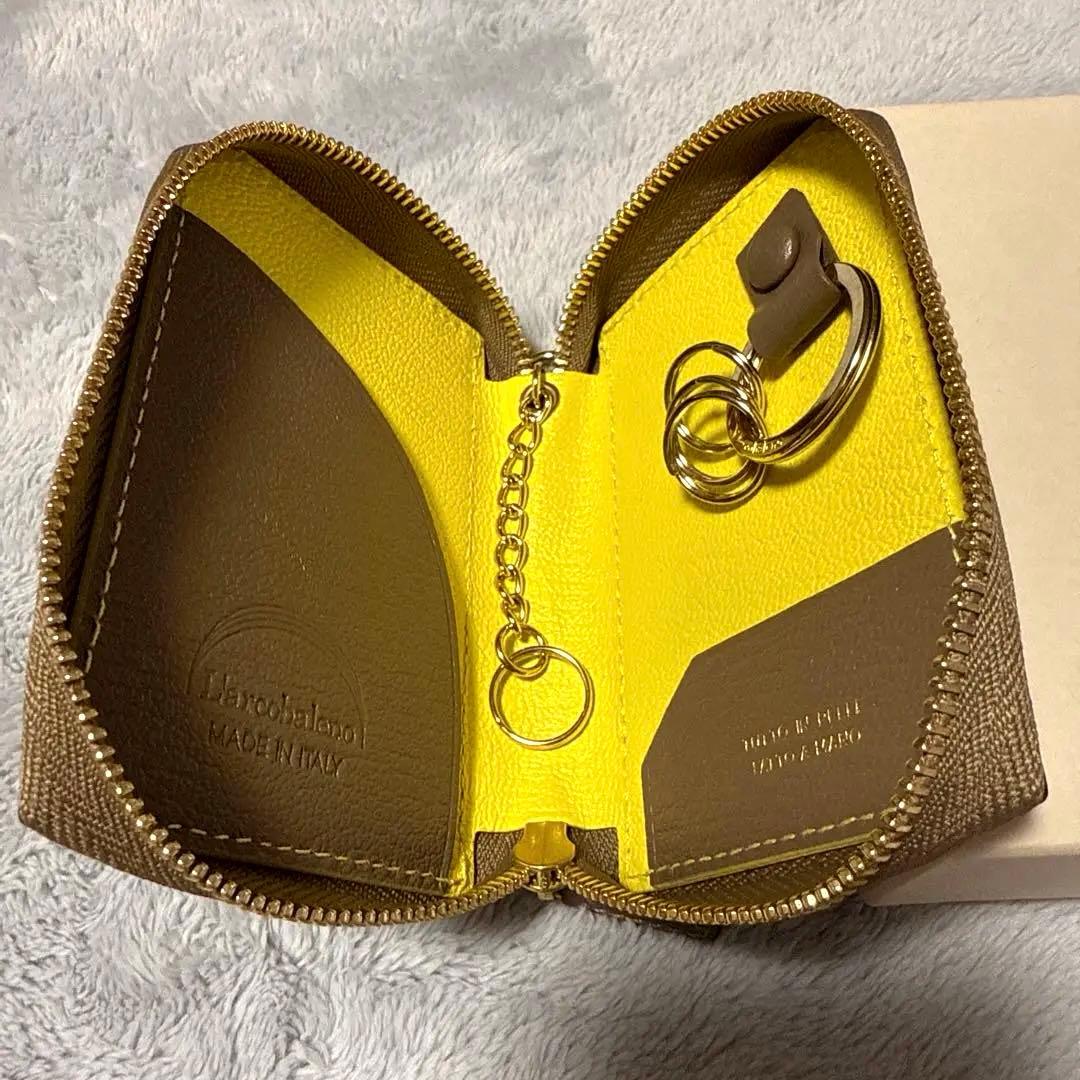 ラルコバレーノ スマートWキーケース GRAY*YELLOW