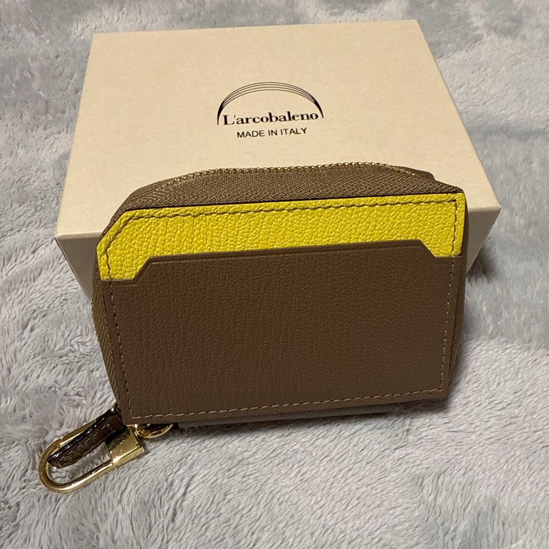 ラルコバレーノ スマートWキーケース GRAY*YELLOW