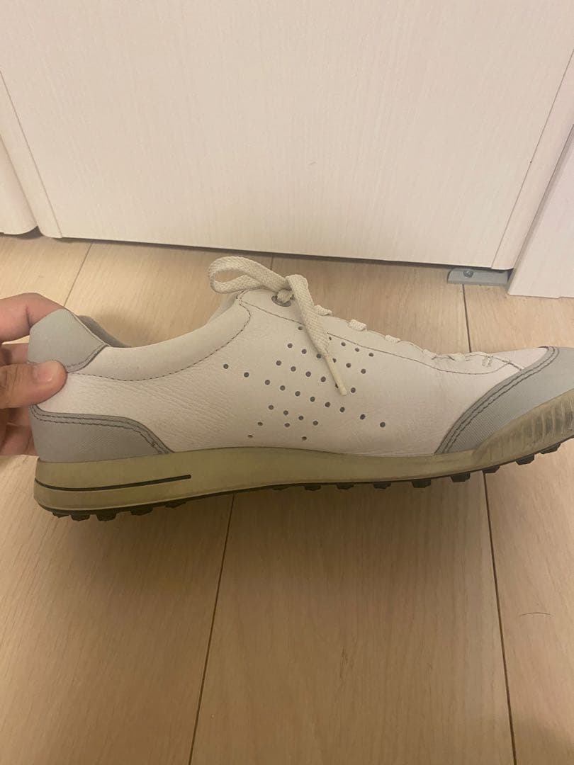 ECCO ホワイト ゴルフシューズ　サイズ43