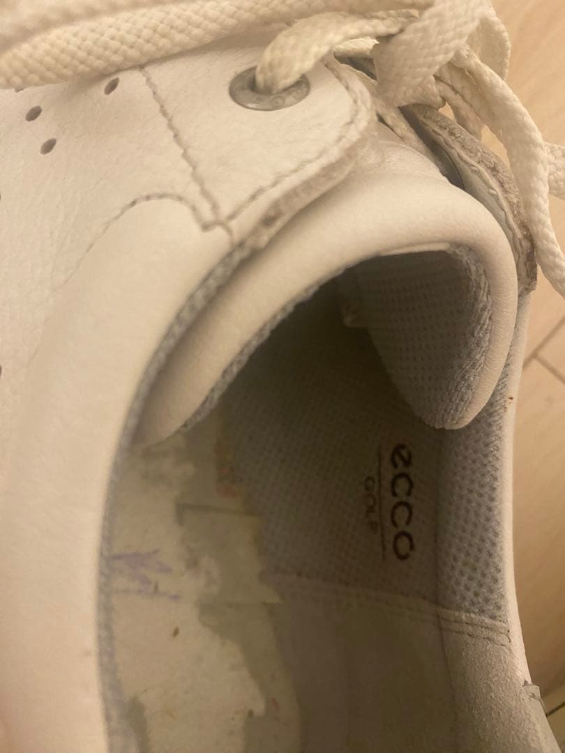 ECCO ホワイト ゴルフシューズ　サイズ43