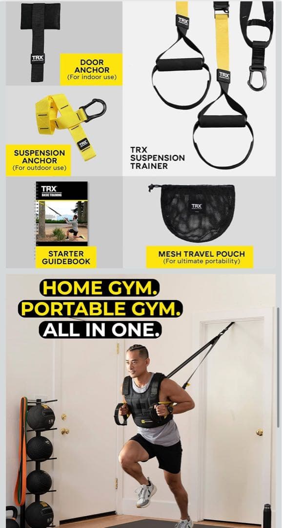 【正規品】TRX 2 SYSTEM サスペンショントレーナー