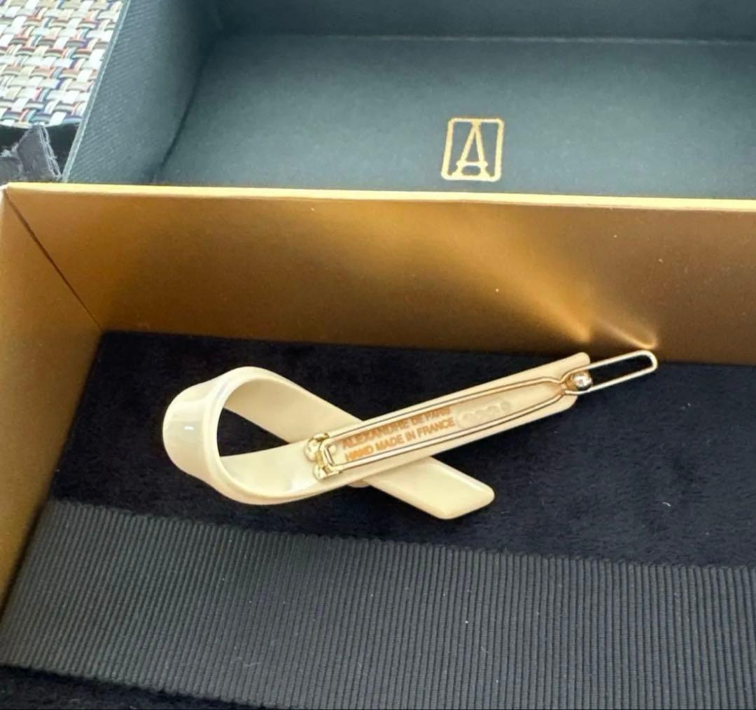 アレクサンドルドゥパリ パールリボン　ピン