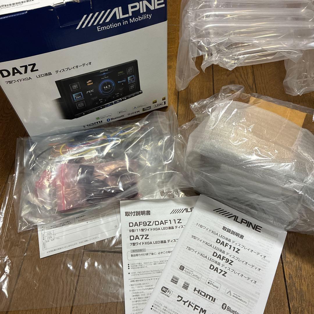 ALPINE DA7Z 7インチ ディスプレイオーディオ　アルパイン新品未使用