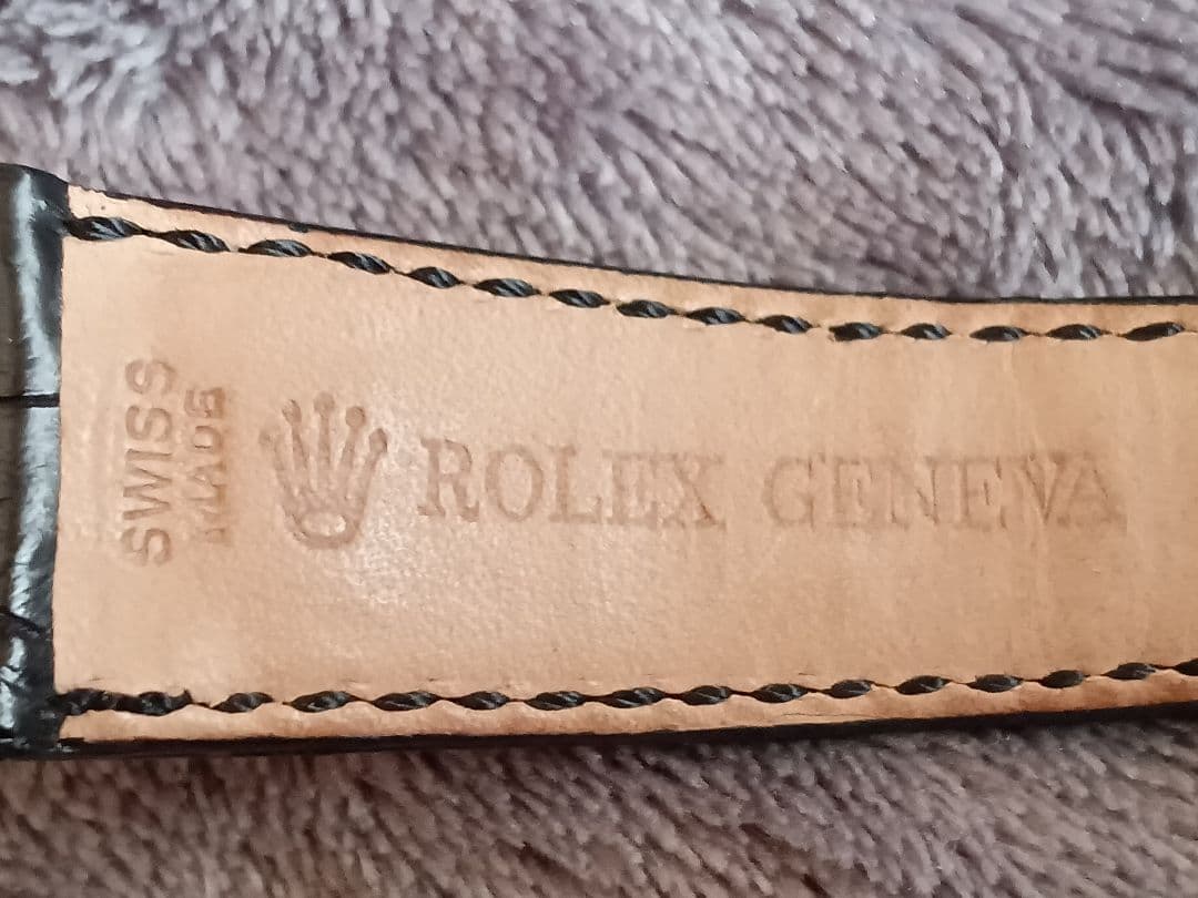 ROLEX 純正レザーベルト片側 純正尾錠付き 16㎜巾 未使用 Uniさん専用
