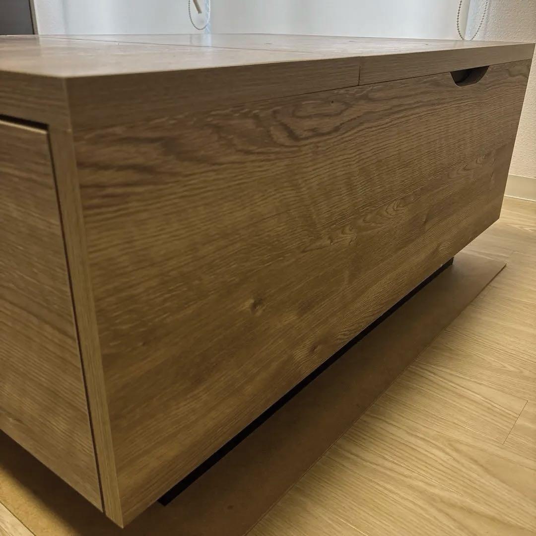 LOWYA ローテーブル リビングテーブル 昇降式