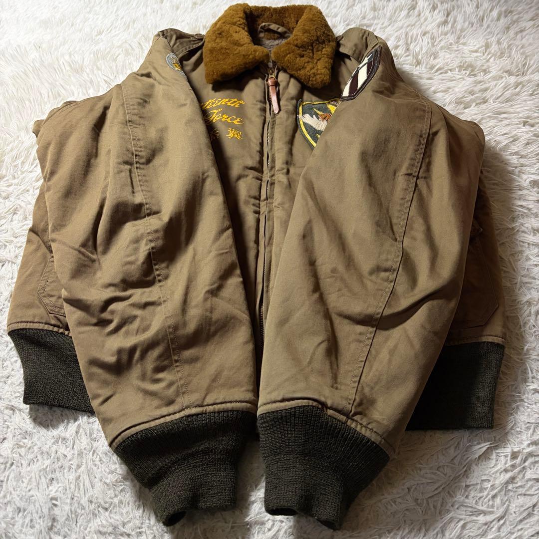 美品■バズリクソンズ　フライトジャケット　B-10 フライングタイガー　42