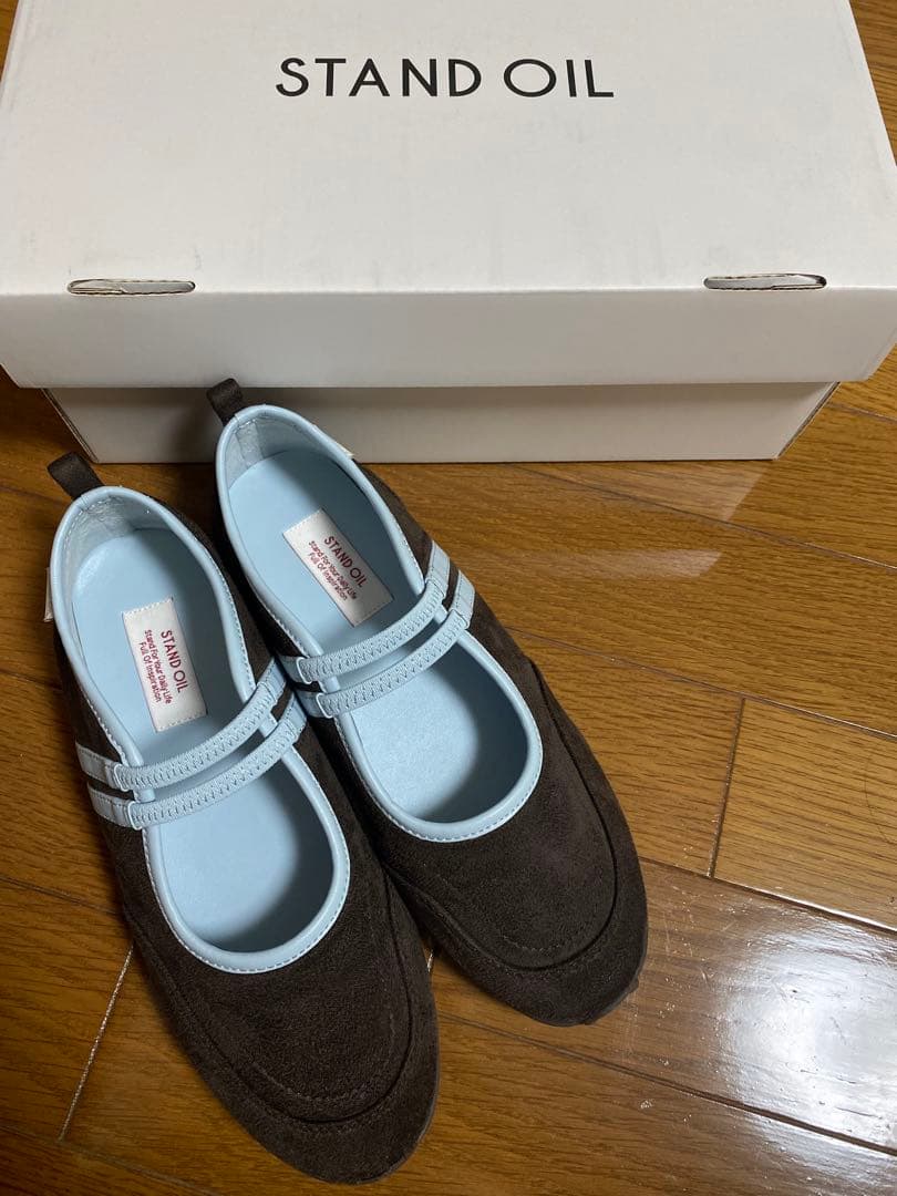 STAND OIL スエード ブラウン スニーカー