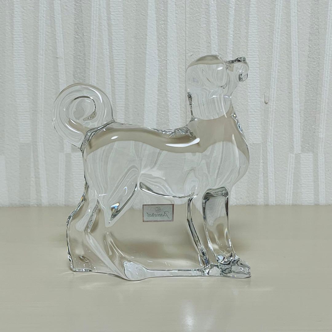 Baccarat バカラ 干支 クリスタル フィギュリン 置物 戌 犬 イヌ