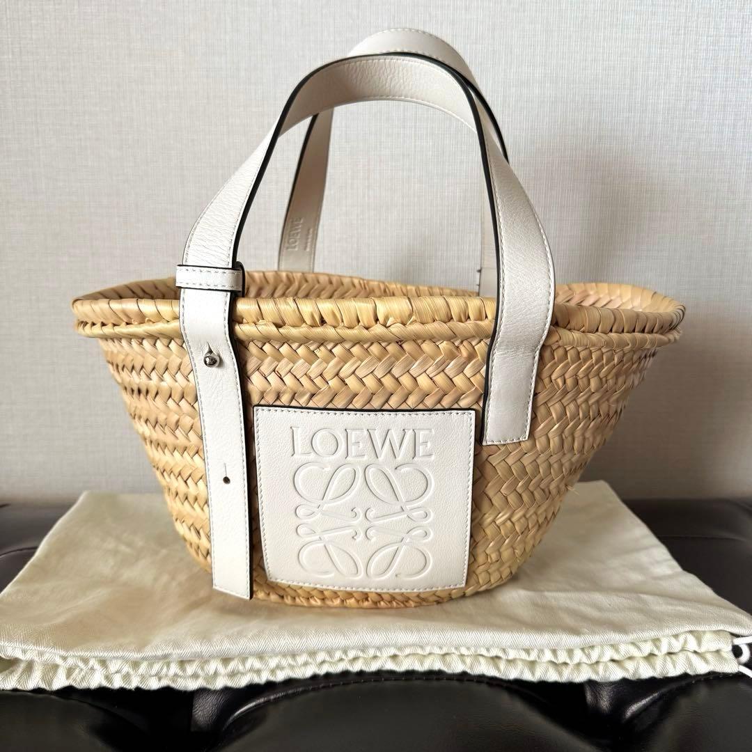 未使用品【LOEWE】カゴバッグ/スモール/ラフィア/バスケット