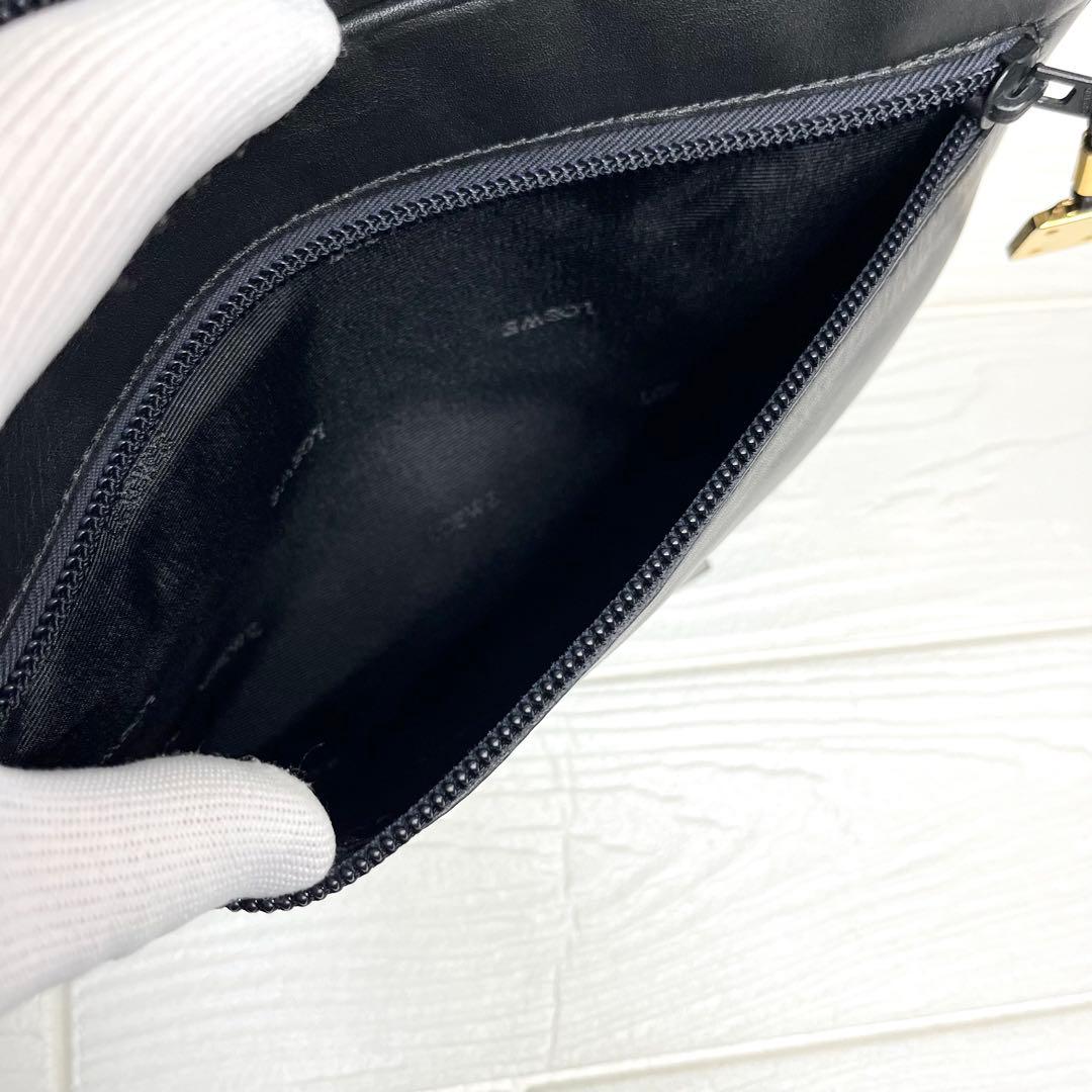 ✨極美品✨☘️LOEWE☘️✨ショルダーバッグ✨アナグラム✨ゴールド金具✨本革✨