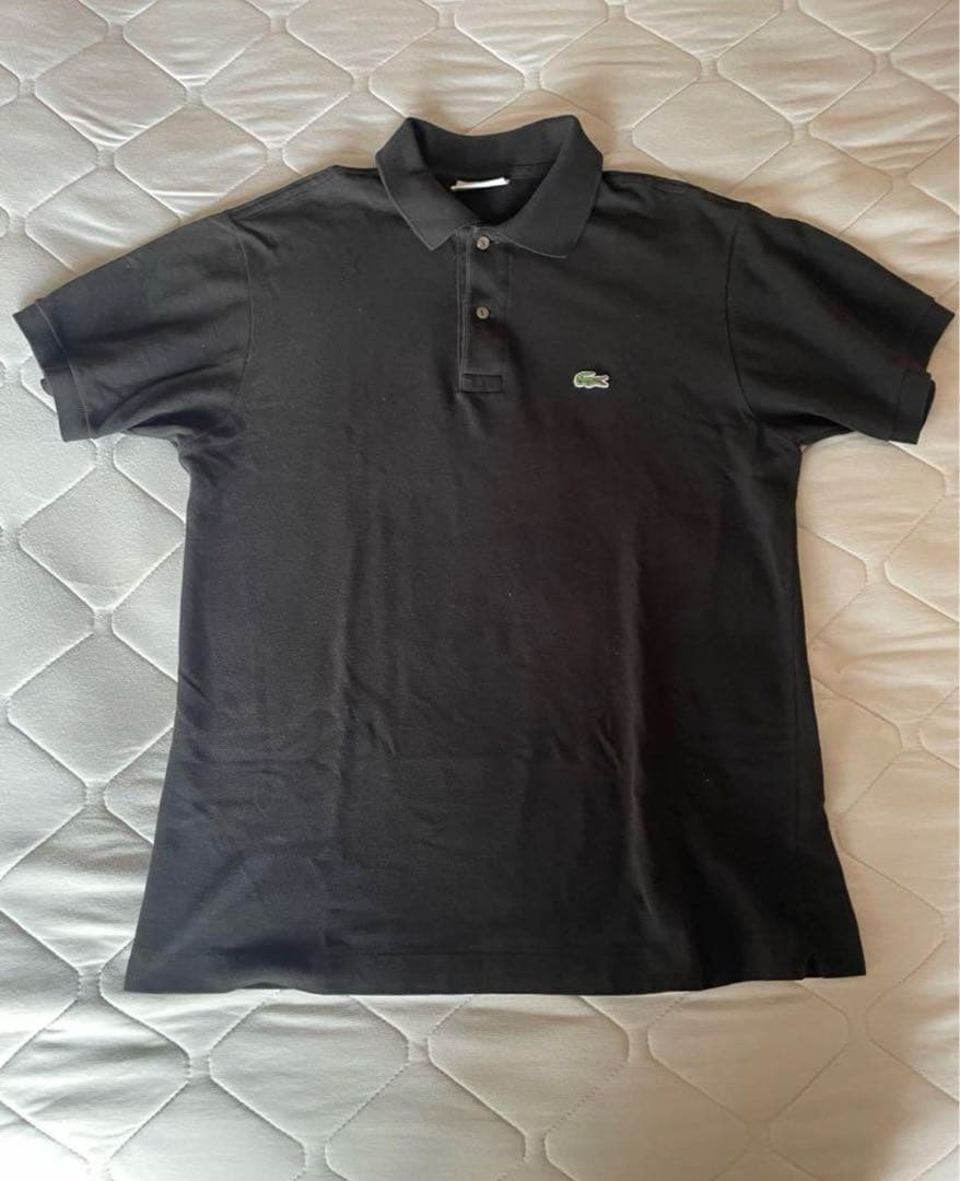 CHEMISE LACOSTE フレンチラコステ ポロシャツ 黒 L1212
