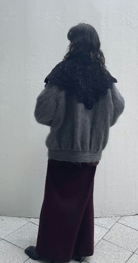 新品タグ付き アメリUND MOHAIR SHAGGY FLIGHTJACKET