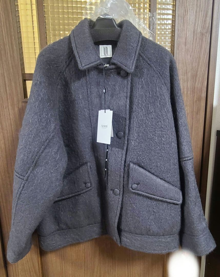 新品タグ付き アメリUND MOHAIR SHAGGY FLIGHTJACKET