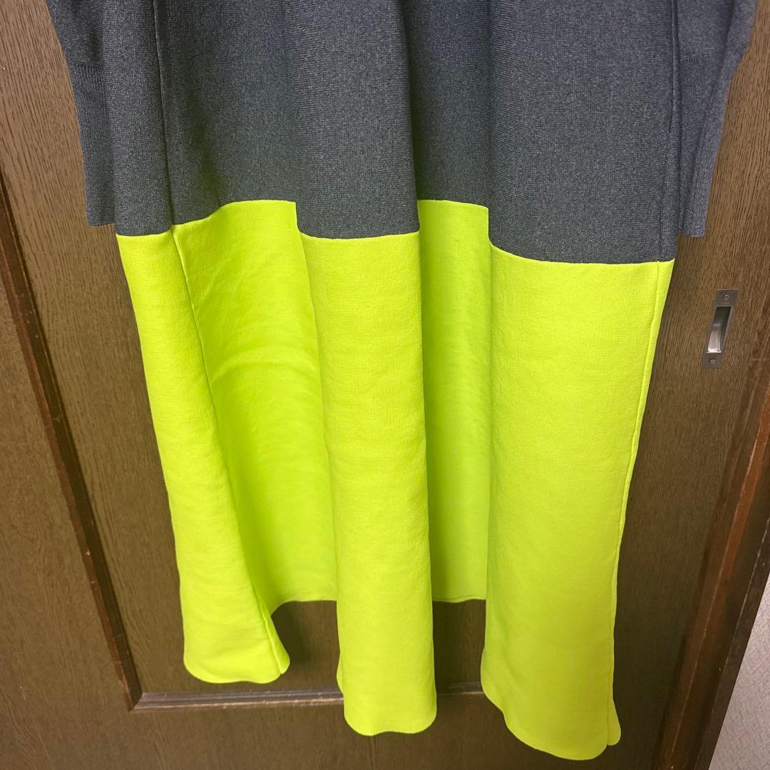 新品　タグ付き　OMMO グレー/イエロー ワンピース F