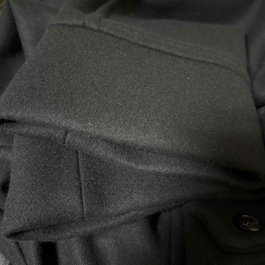 超美品です！！フレームワーク メルトンスタンドポンチョコートブラック36サイズ