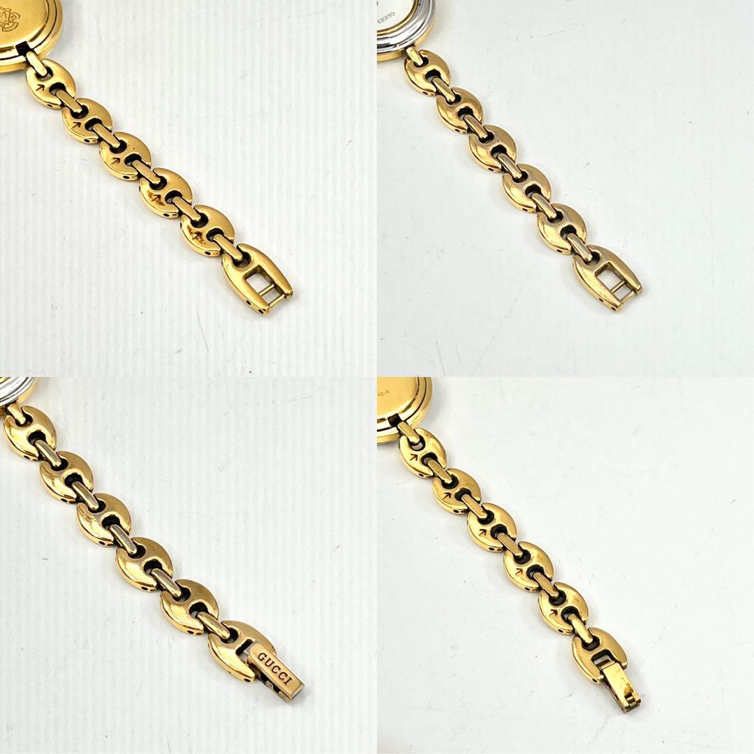 グッチ　チェンジベゼル　レディース　バングル　シルバー　腕時計　クォーツ　付属品