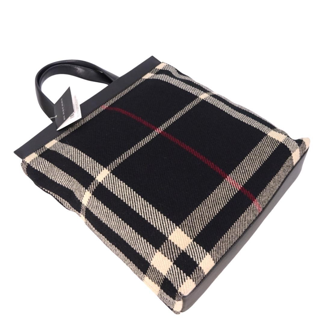 本物 未使用 ■バーバリー■ノバチェック ブラック トートバッグ ハンドバッグ