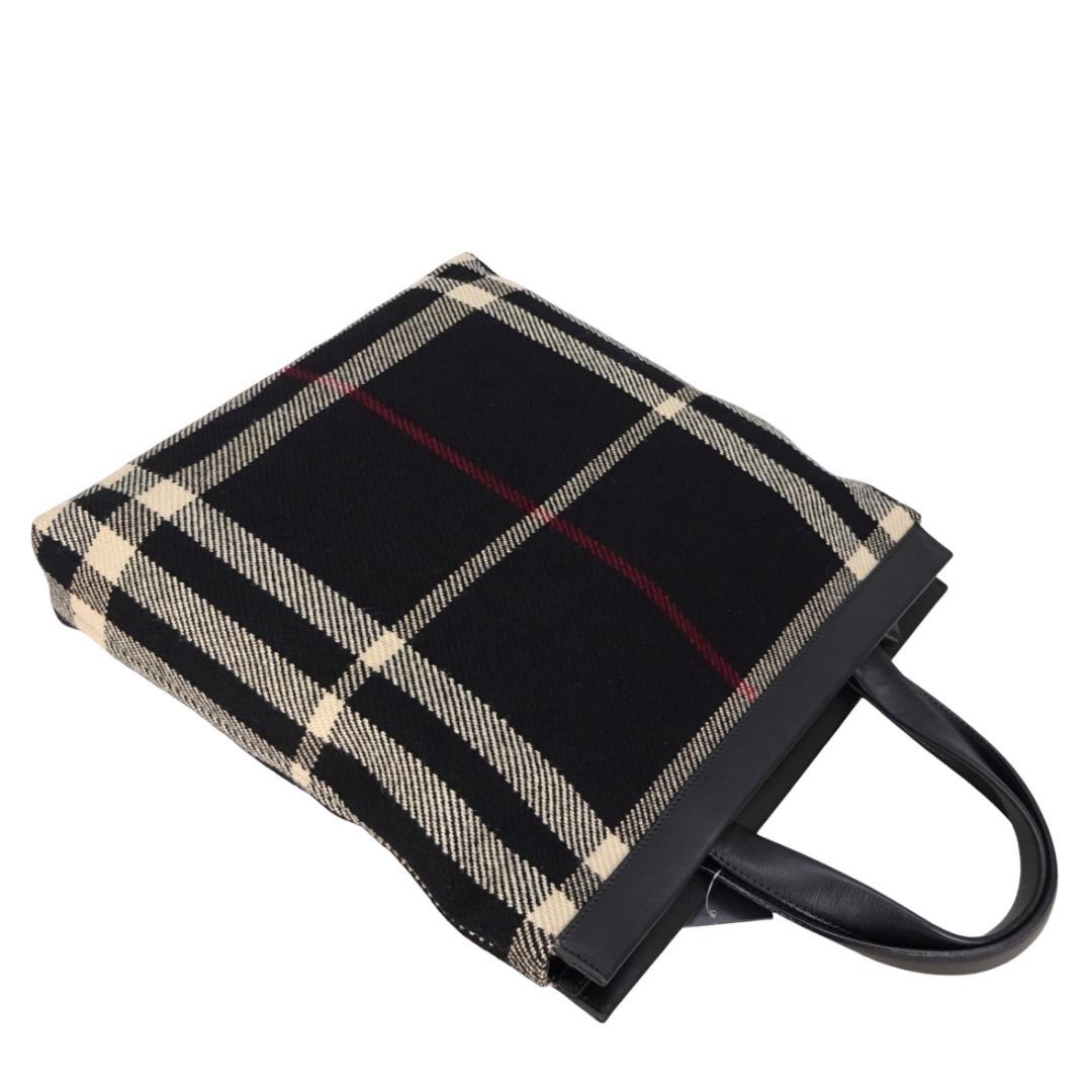 本物 未使用 ■バーバリー■ノバチェック ブラック トートバッグ ハンドバッグ
