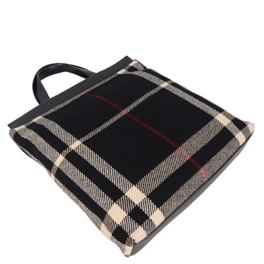 本物 未使用 ■バーバリー■ノバチェック ブラック トートバッグ ハンドバッグ