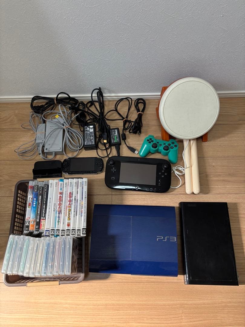 ジャンク　ゲーム本体　PS3 wiiU PSP ゲームソフト各種