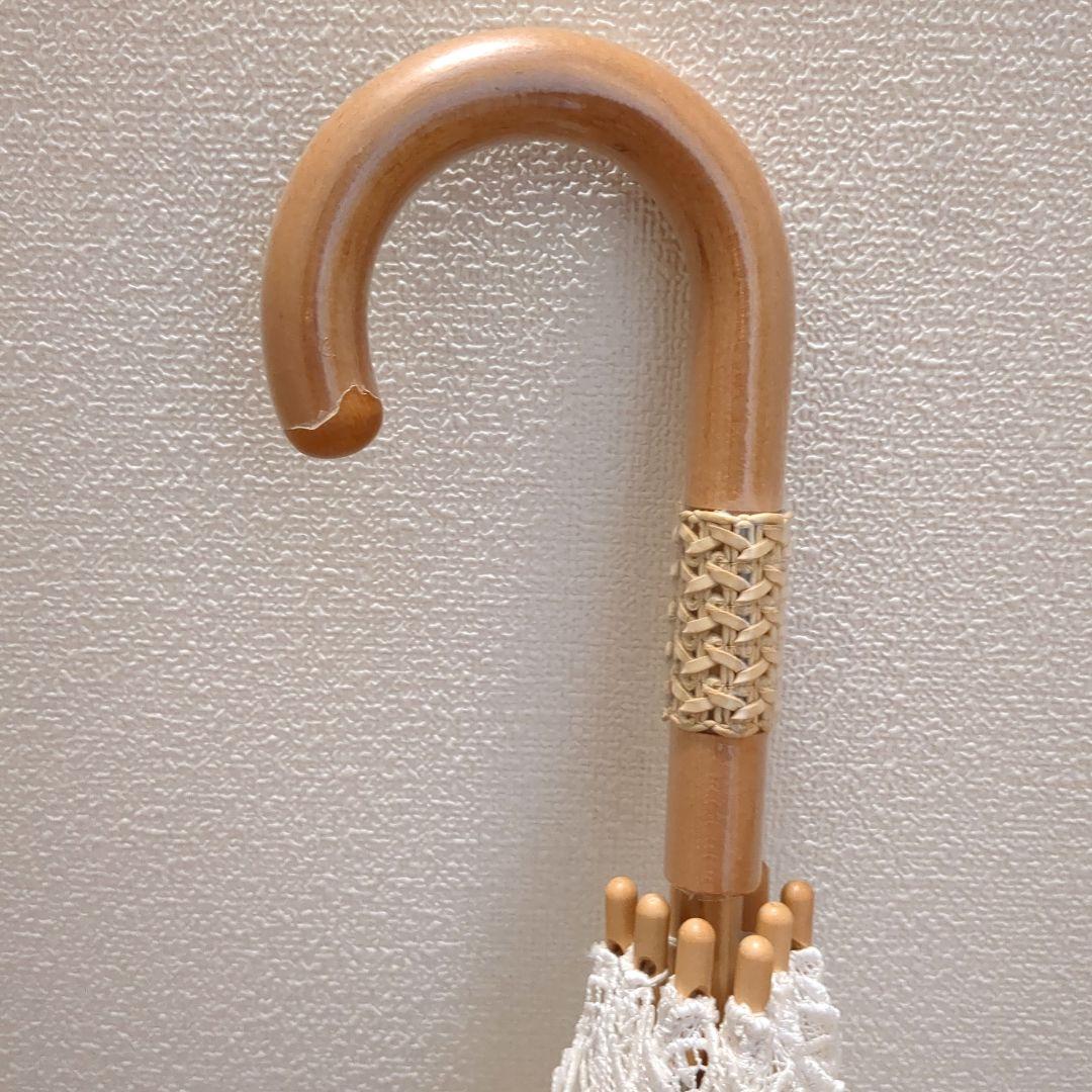 ★美品 近沢 レース日傘 ブラウン高級傘