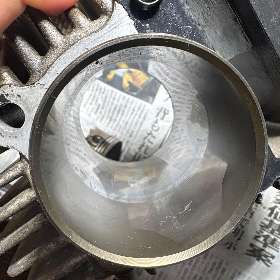 KSR110純正ヘッド KAZE125純正ボアアップシリンダ ピストン