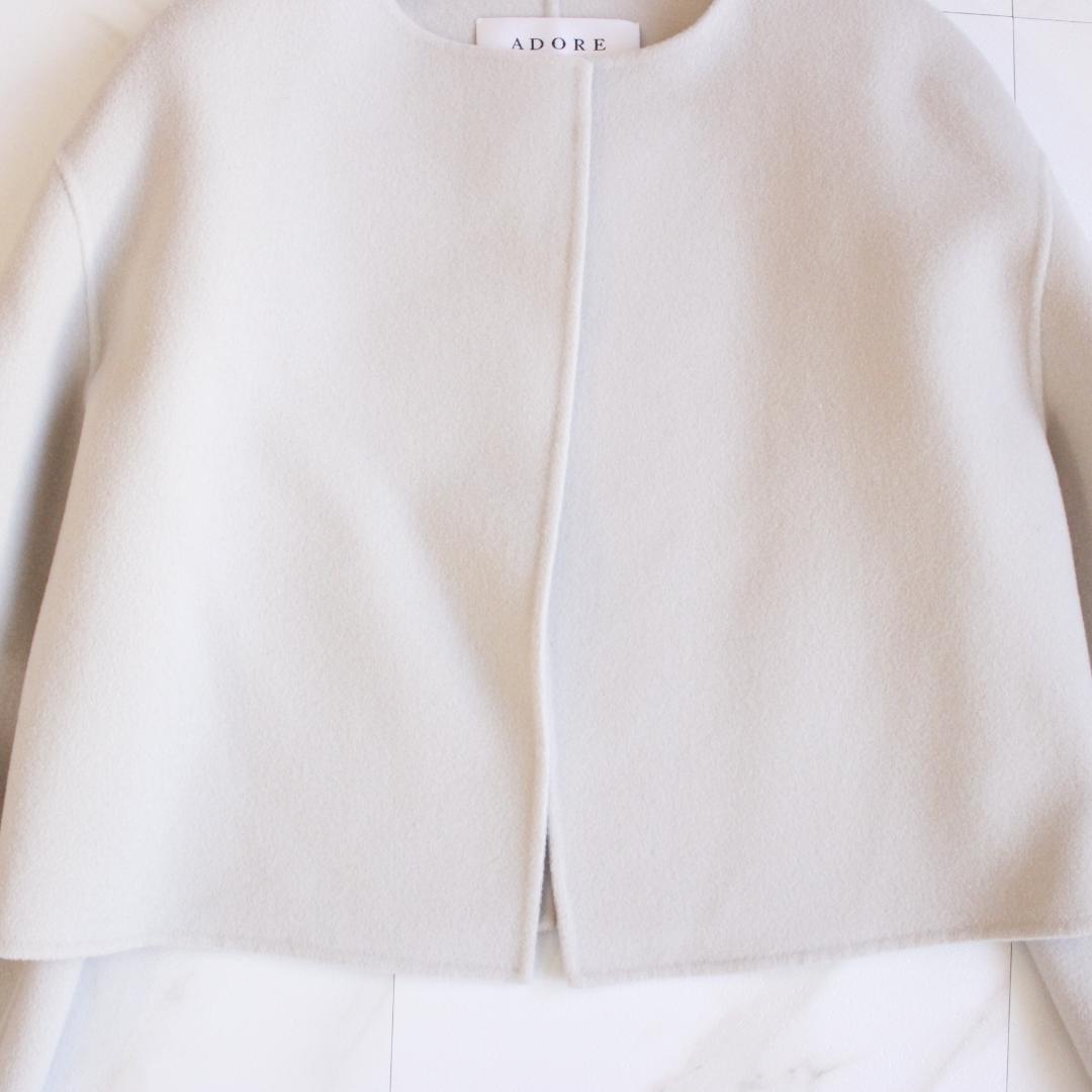 STORY掲載 ADORE カシミヤ混 リバージャケット Mサイズ