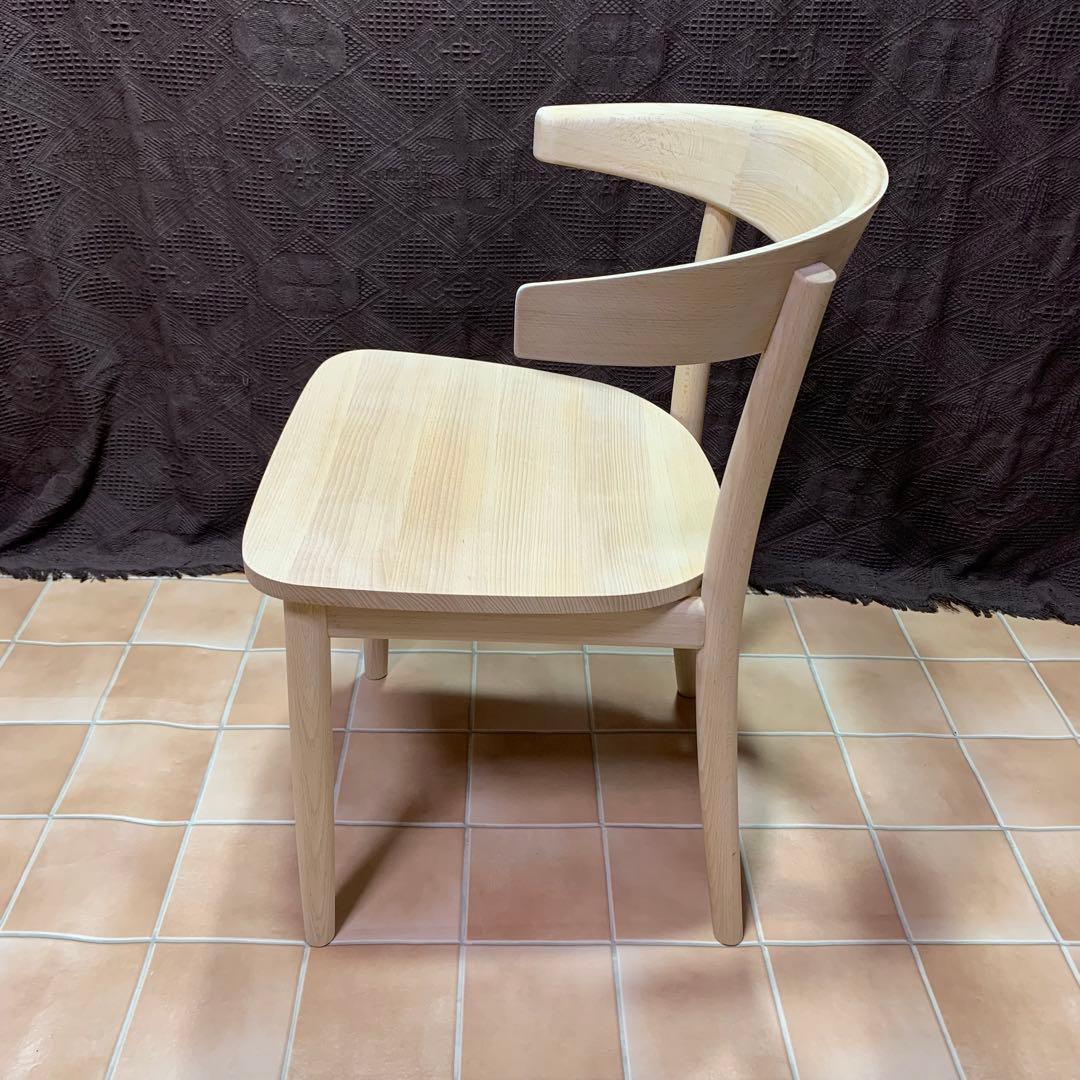 【無塗装◆サンディング処理仕上】MUJI 無印良品 ブナ無垢材チェア 椅子 イス