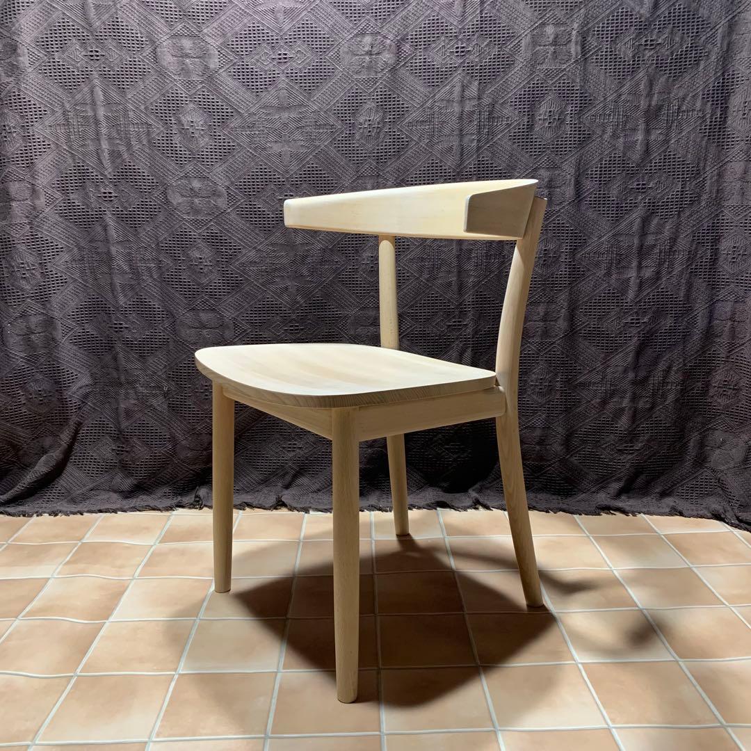 【無塗装◆サンディング処理仕上】MUJI 無印良品 ブナ無垢材チェア 椅子 イス