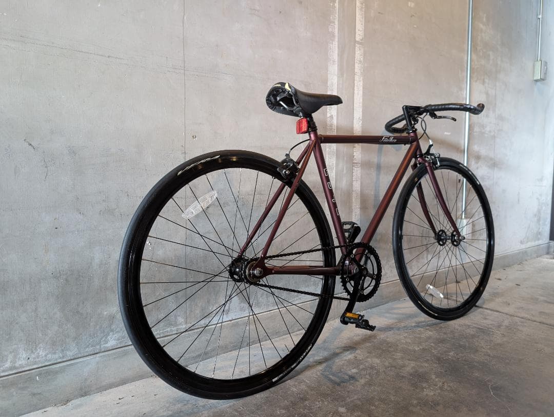 Fuji Feather シングルスピード バイク サイズ52 マットワイン