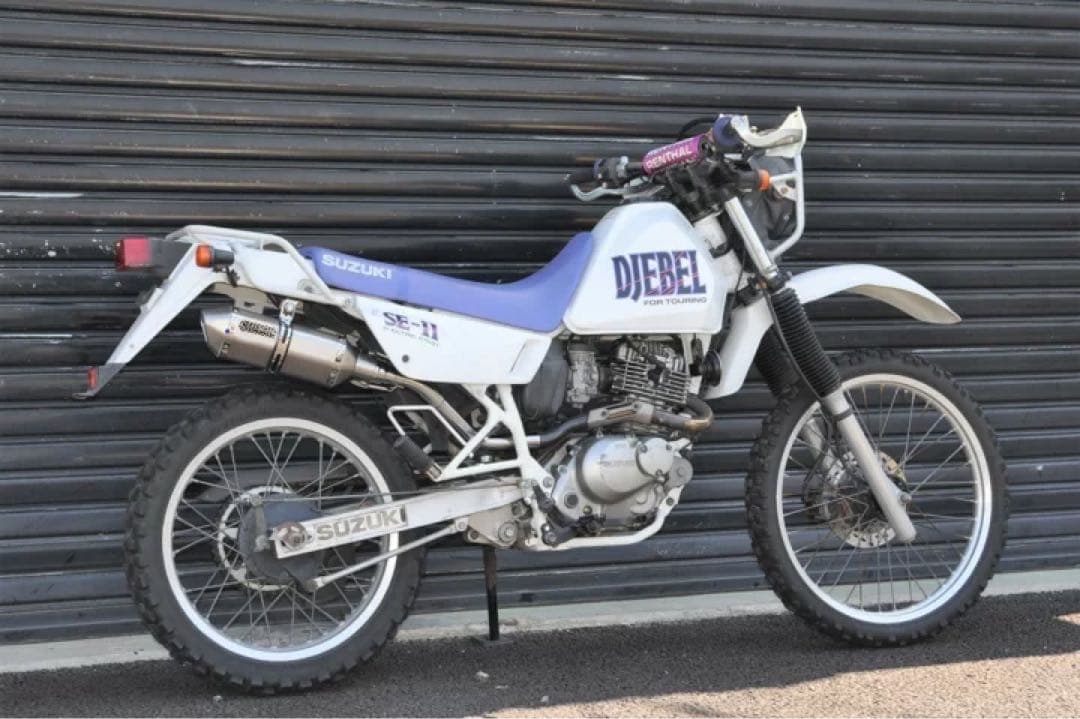 専用スズキ ジェベル125ソリッド モタード 異形 スリップオン