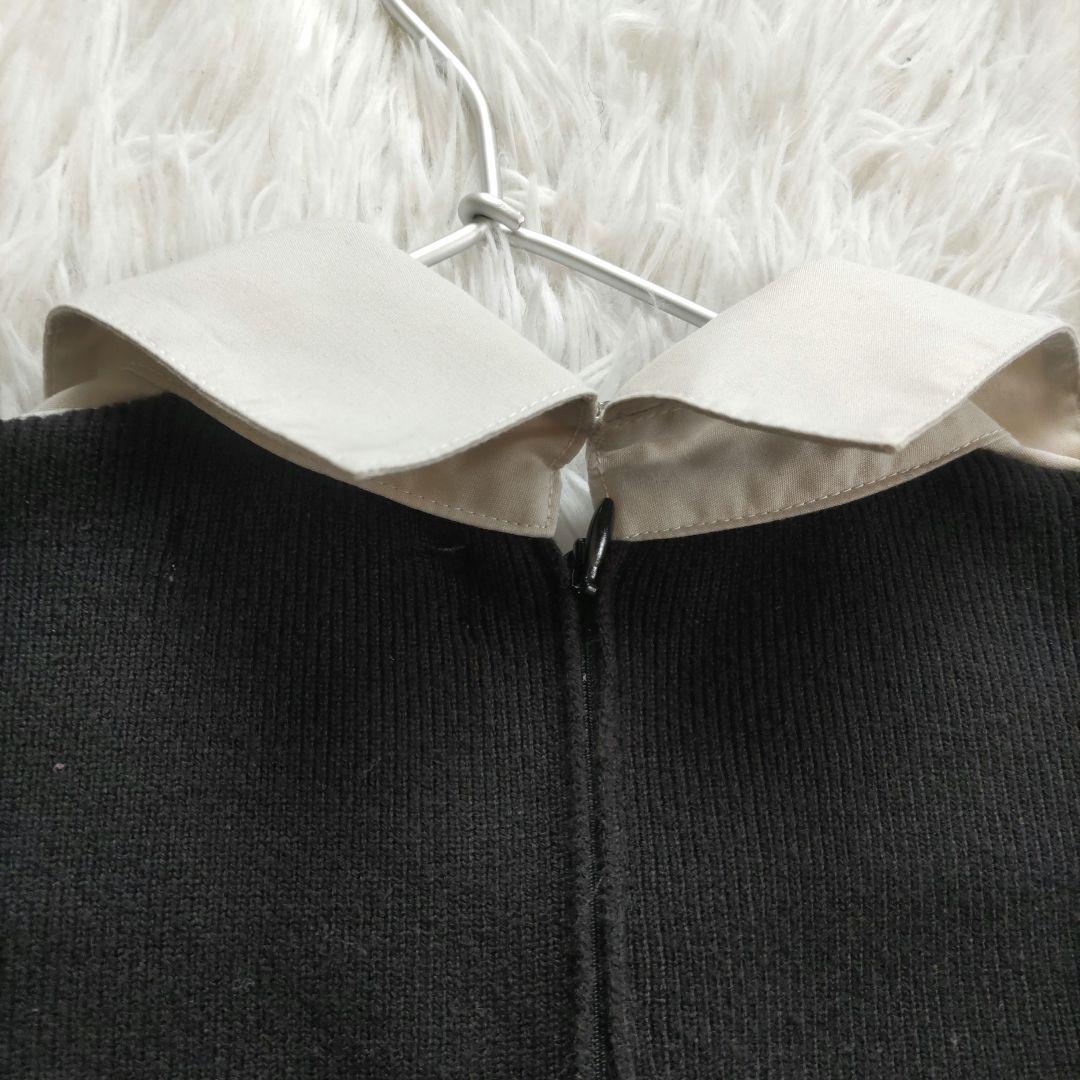 Darich ダーリッチ シャツドッキングプリーツミニワンピース ブラック