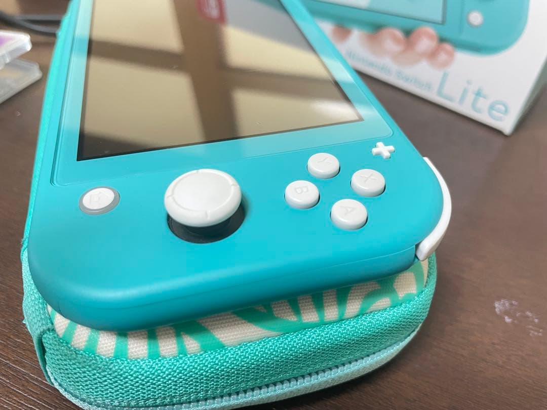 Switch Liteターコイズ(ケース、ポケモンバイオレット、ピクミンセット)